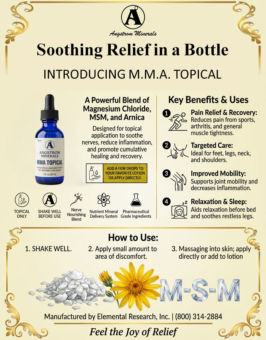 M.M.A TOPICAL SPRAY 4 oz - PAIN RELIEF IN A BOTTLE