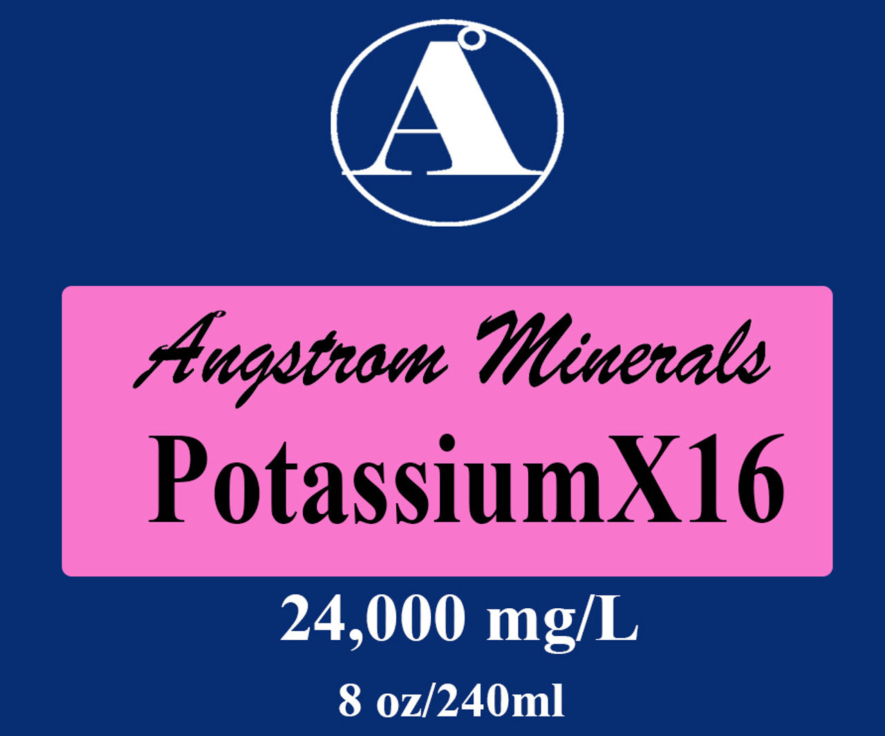 Angstrom Minerals Potassium X16 8oz