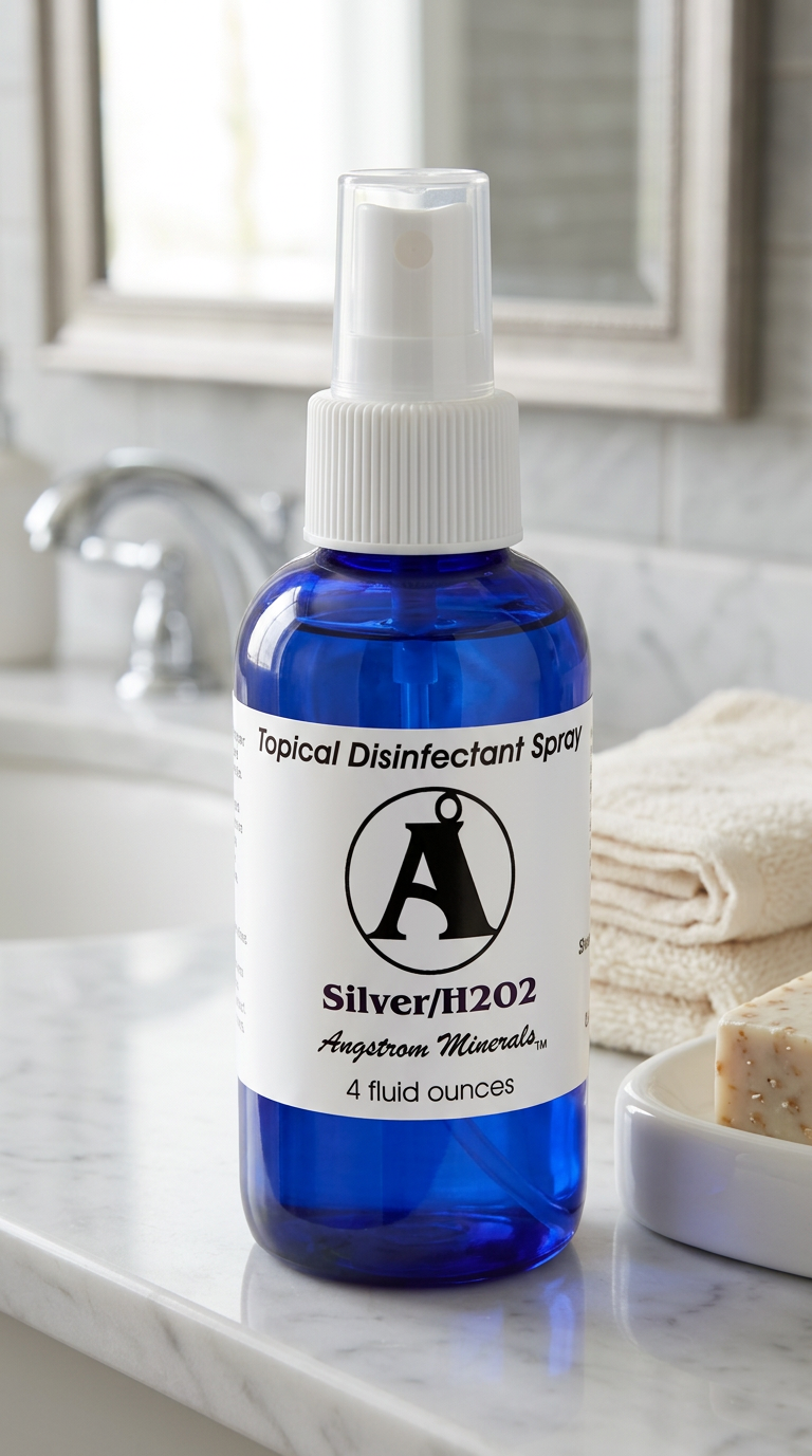Silver / H20² Spray 4 oz - Angstrom Minerals
