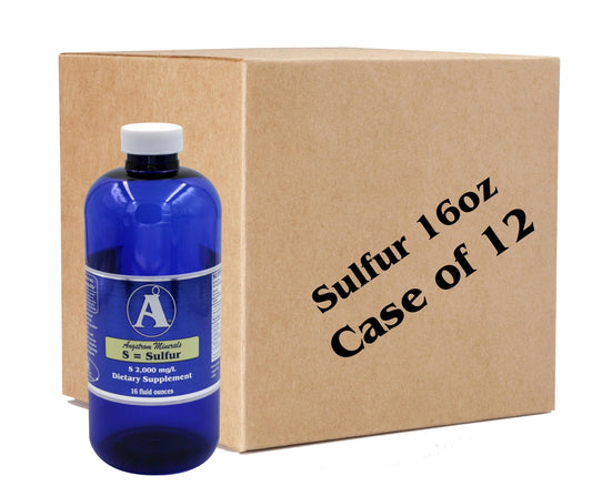 Angstom Minerals Sulfur 16oz CASE LOT