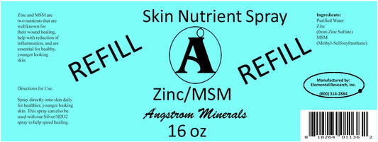 Zinc/MSM Spray Refill - 16oz - Angstrom Minerals