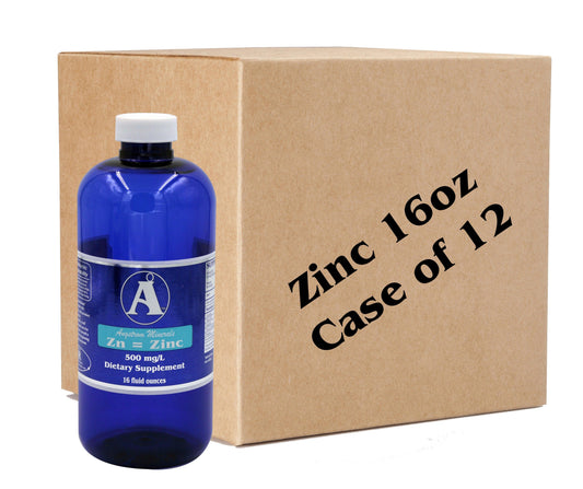 Angstom Minerals Zinc 16 oz CASE LOT