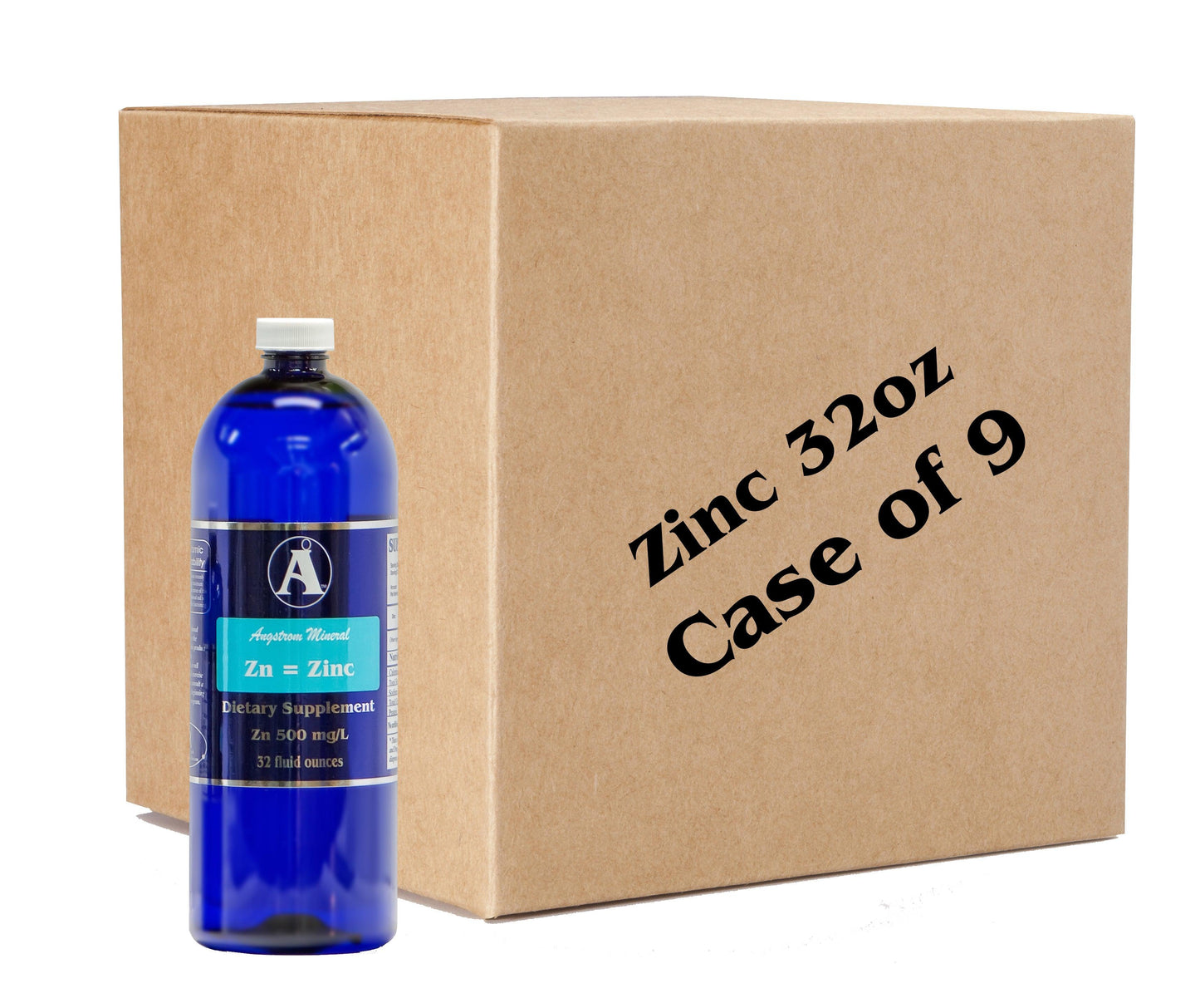 Angstom Minerals Zinc 32 oz CASE LOT