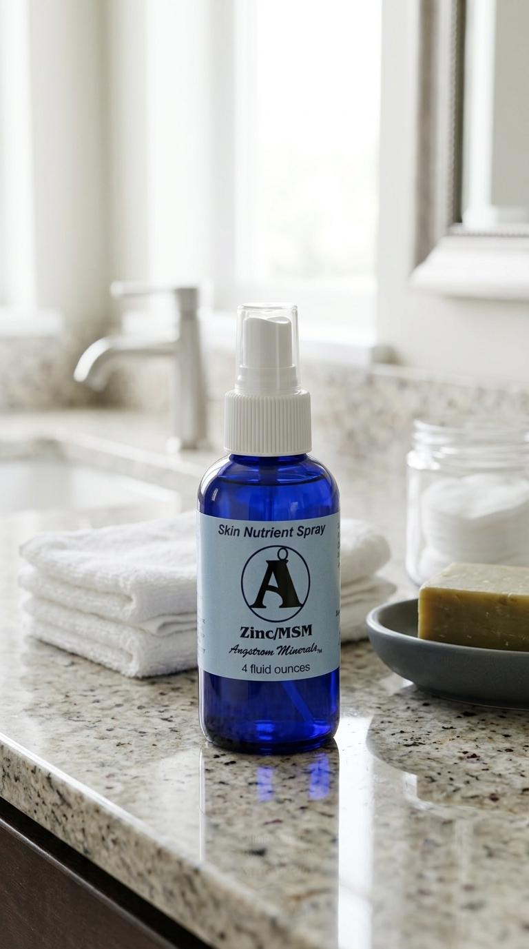 Zinc/MSM Spray 4 oz - Angstrom Minerals