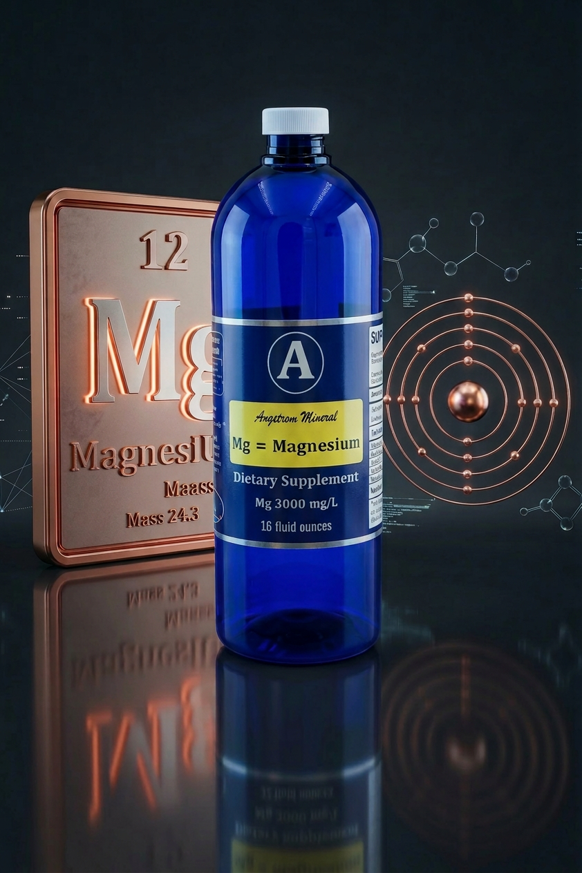 Angstrom Minerals Magnesium - 16 oz Tall
