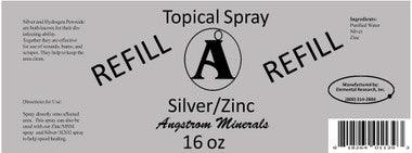 Silver/Zinc Spray REFILL 16 oz - Angstrom Minerals